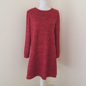 NWT! Sanifer Size L Reddish Combo Dress